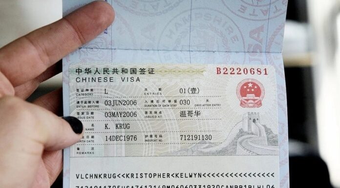 Chinese visa