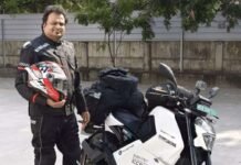 Chennai assistant professor completes 7,530 km ride on electric bike