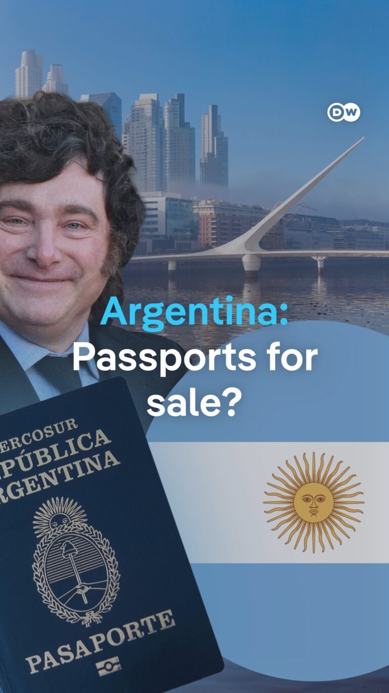 DW News. . Argentina's passport ranks 14th globally and gives holders visa-free or visa-on-arrival access to more than 150 destinations. Now that might be up for grabs, for a one-time price of $350,000 or an investment of $800,000. It's part of President Javier - Facebook