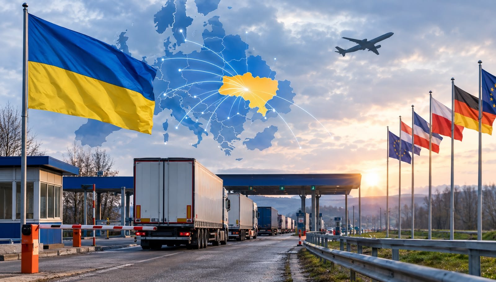Ukraine Connects With Other Countries Through Border Routes Amid Airspace Closures and Ongoing War Risks