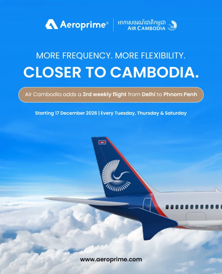 Air Cambodia boosts Delhi–Phnom Penh flights